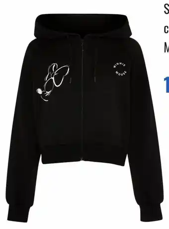 Primark Sudadera blanca y negra con capucha y cremallera de minnie mouse de disney oferta