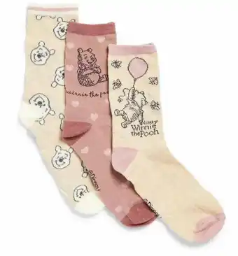 Primark Pack de 3 pares de calcetines altos surtidos con estampado de winnie the pooh de la gama wellness oferta