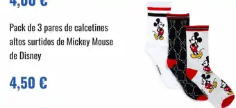 Primark Pack de 3 pares de calcetines altos surtidos de mickey mouse de disney oferta