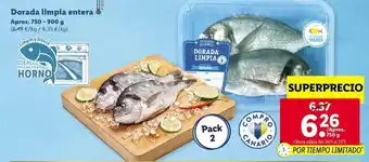 Lidl Dorada limpia entera 750-900g oferta