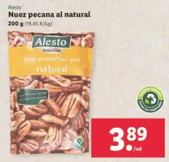 Lidl Alesto Nuez pecana al natural 200g oferta