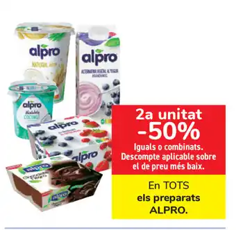Carrefour Alpro En Tots els preparats oferta