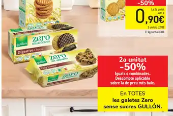 Carrefour Gullón En Totes les galetes Zero sense sucres oferta