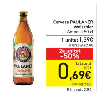 Carrefour Paulaner Weissbier Cervesa 50cl oferta
