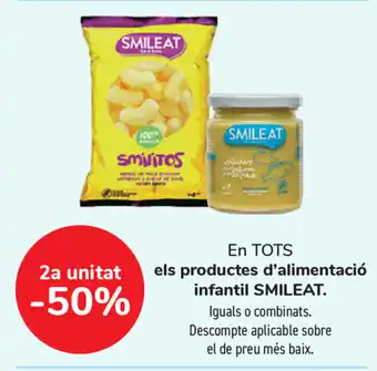 Carrefour En Tots Smileat els productes d'alimentació infantil oferta