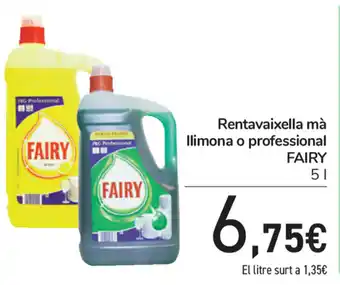 Carrefour Fairy Rentavaixella mà llimona o professional 5l oferta