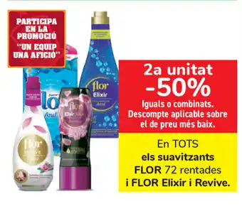 Carrefour En Tots els Flor Suavitzants 72 rentades i Flor Elixir i Revive oferta
