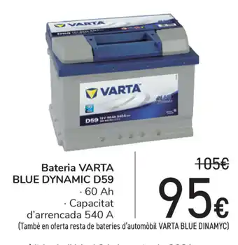 Carrefour Varta Blue Dynamic Bateria D59 60 Ah oferta