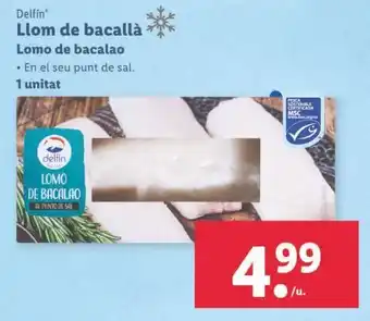 Lidl Lomos de bacalao delfín oferta