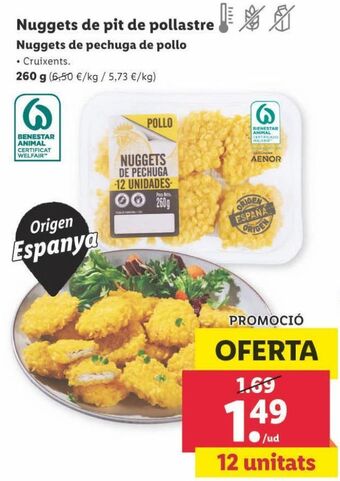 Lidl Nuggets de pollo oferta