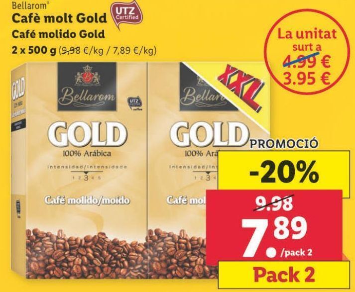 Comprar Bellarom Cápsulas de café Viola descafeinado en Lidl online con  Lola Market