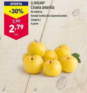 ALDI Ciruela Amarilla oferta