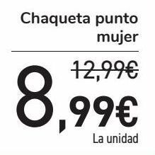 Carrefour Chaqueta punto mujer oferta