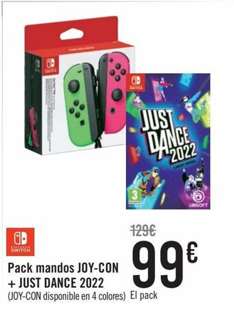 Carrefour Pack mandos joy-con+ just dance 2022 oferta