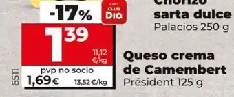 Maxi Dia Queso cremoso de camebert président oferta