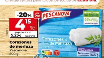 Maxi Dia Corazones de merluza pescanova oferta