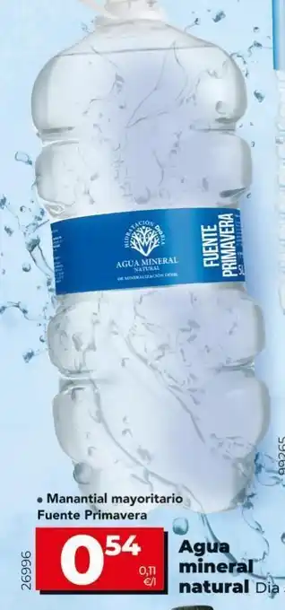 Maxi Dia Agua mineral natural fuente primavera oferta