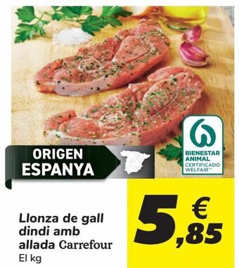 Carrefour Chuleta de pavo al ajillo carrefour oferta
