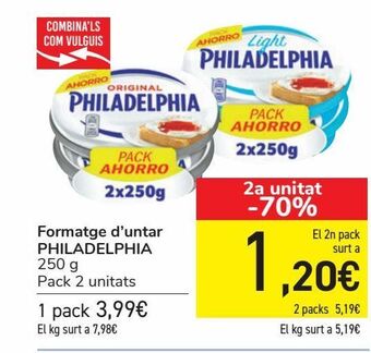 Carrefour Queso de untar philadelphia oferta