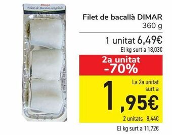 Carrefour Filete de bacalao dimar oferta