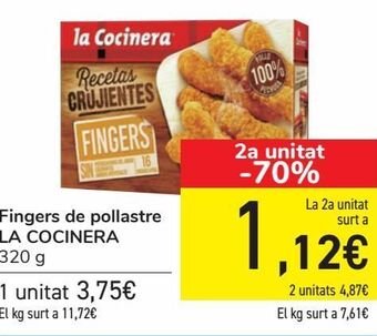 Carrefour Fingers de pollo la cocinera oferta