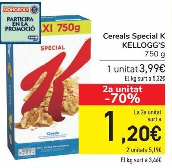 Carrefour Cereales special k kellogg's oferta