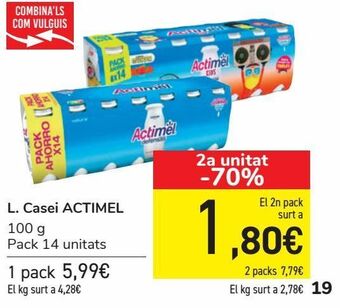 Carrefour L. casei actimel oferta