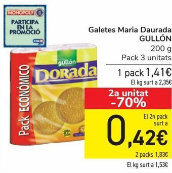 Carrefour Galletas maría dorada gullón oferta