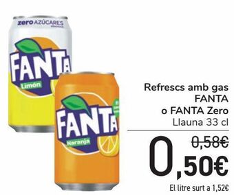 Carrefour Refresco con gas fanta o fanta zero oferta