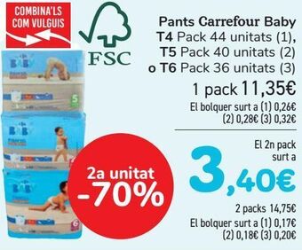 Carrefour Pants carrefour baby t4, t5 o t6 oferta