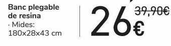 Carrefour Banco plegable de resina oferta