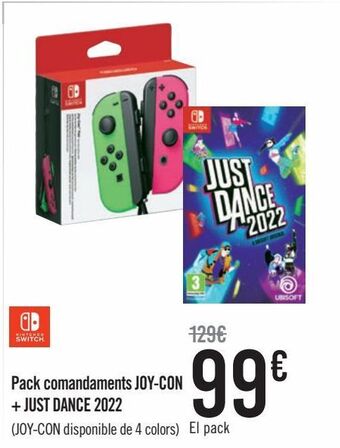 Carrefour Pack mandos joy-con+ just dance 2022 oferta