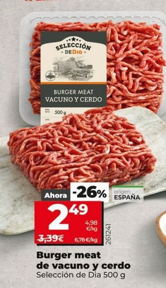 La Plaza de DIA Hamburguesas oferta