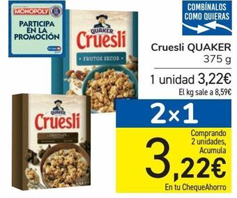 Carrefour Cruesli quaker oferta