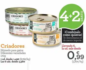 TiendAnimal Criadores húmedo para gatos diferentes variedades 170g oferta