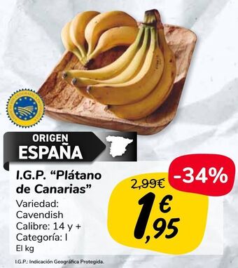 Carrefour Market I.g.p. “plátano de canarias” oferta