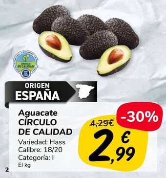 Carrefour Market Aguacate círculo de calidad oferta