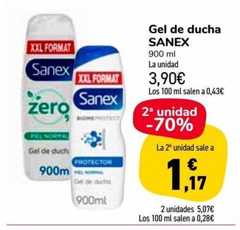 Carrefour Market Gel de ducha sanex oferta