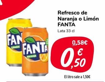 Carrefour Market Refresco de naranja o limón fanta oferta