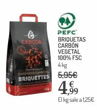 Carrefour Market Briquetas carbón vegetal 100% fsc oferta