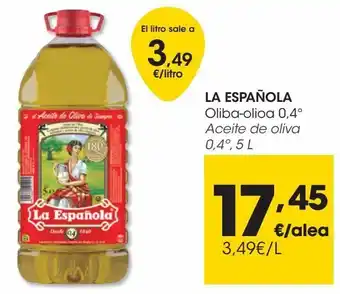 Eroski La española aceite de oliva 0,4º, 5 l oferta