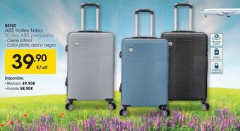 Eroski Benzi trolley abs pequeño oferta