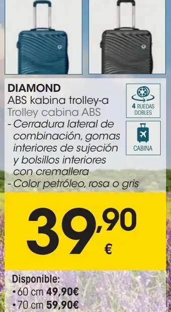 Eroski Diamond trolley cabina abs oferta