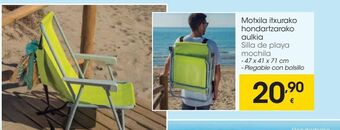Eroski Silla de playa mochila oferta