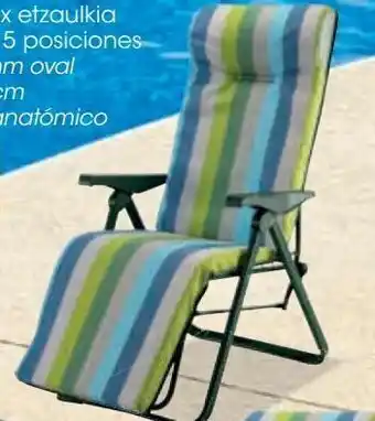 Eroski Tumbona relax 5 posiciones oferta