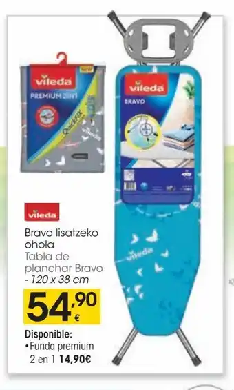 Eroski Vileda tabla de planchar bravo - 120 x 38 cm oferta