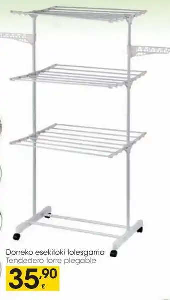 Eroski Tendedero torre plegable oferta