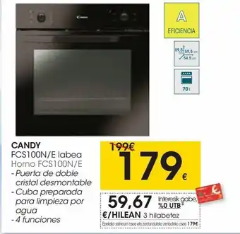 Eroski Horno fcs100n/e oferta