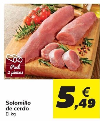 Carrefour Solomillo de cerdo oferta