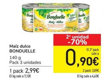 Carrefour Maíz dulce bonduelle oferta